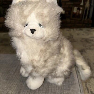 "Gato persa pelo largo realista vintage Yomiko Russ Berrie pelo largo 14""" Foto 1 de 4