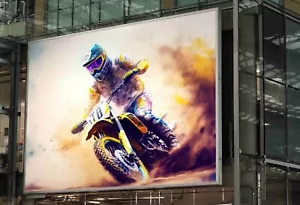 MOTOCROSS RACING POSTER TRIPPY MOTORBIKE BIKE DIRT OFF ROAD WALL ART -A4 A3 SIZE - Picture 1 of 1