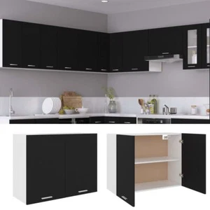 2-Door Hanging Cabinet Kitchen Furniture Wall Cupboard Storage Unit Organizer - Picture 1 of 9