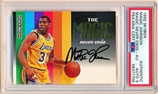 1992-93 Skybox Magic Johnson Magic Never Ends Gold Auto #NNO PSA/DNA 9 - QTY