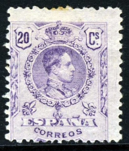 SPAIN 1921 King Alfonso XIII 20c. Violet SG 335 MINT - Picture 1 of 2
