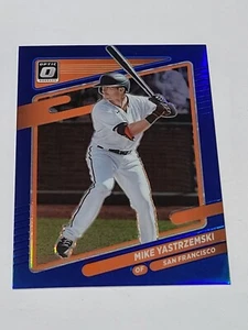 2021 DONRUSS OPTIC BLUE PRIZM MIKE YASTRZEMSKI #66/75 - Picture 1 of 2