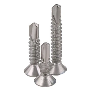 Countersunk Head Self Drilling Screws Flat Head 410 Stainless Steel M4.2 M4.8 - Picture 1 of 7