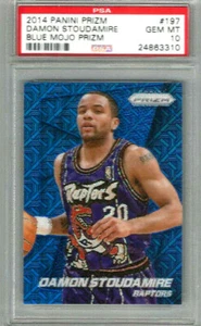 2014 Panini Prizm Damon Stoudamire Blue Mojo - Prizm PSA 10 - Picture 1 of 2