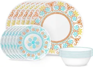 Terracotta Dreams Dinnerware Set, 18 Piece, 6 x 26cm Dinner Plate, 6 x 17cm B... - Picture 1 of 5