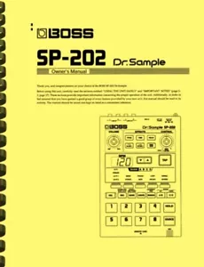 Boss SP-202 Dr. Sample OWNER'S MANUAL and SERVICE MANUAL - Picture 1 of 8