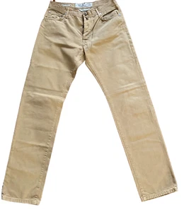 Jacob Cohen Pure Cotton Mustard Pants Size W35 - Picture 1 of 12