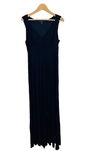 Spence Womens Sleeveless Long Maxi Black Dress High Low Fitted Stretch Size M - Picture 1 of 10