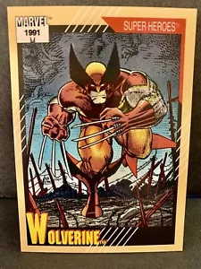 WOLVERINE - MARVEL SUPER HEROES Series 2 Card #50, 1991, IMPEL - Picture 1 of 2
