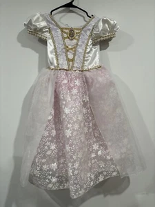 Disney Store Rapunzel Wedding Costume Dress 5/6 Girls Tangled - Picture 1 of 9