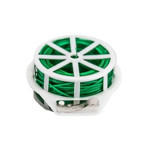 12 pk 328FT 100M Kitchen Gardening Plant Green Twist Tie Wire Roll With Cutter - Picture 1 of 12
