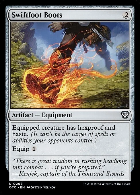 MTG - SWIFTFOOT BOOTS - Thunder Junction Commander (U) - Image 1 of 1