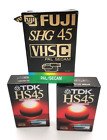 3x VHS C  Kassette OVP PAL SECAM TDK HS45 FUJI SHG 45 64m EC-45 Videokamera
