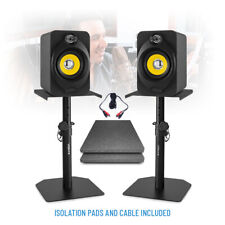 XP40 Active Powered Studio Monitor Speakers 4" Multimedia DJ (Pair) with Stands