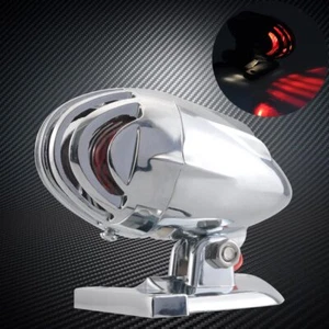 Rear Brake Tail Light Motorcycle License Plate Mount Light fit for Harley Bobber - Picture 1 of 17