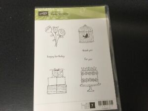 Stampin Up Happy Moments Rubber Stamp Set- Sale A Bration