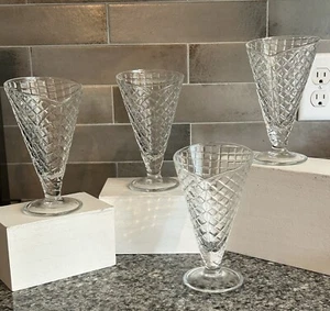 Bormioli Rocco Gelato Waffel Kegel Form Eis Dessert Glas (4er Set) - Bild 1 von 8