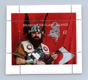 Hildasay Shetland Islands, Viking MNH M/S #M1068 - Picture 1 of 1