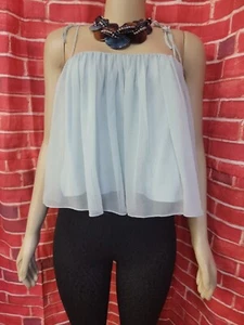 Elizabeth & James Silk Blue Size XS Women's Strappy Cami Top #F - Picture 1 of 10