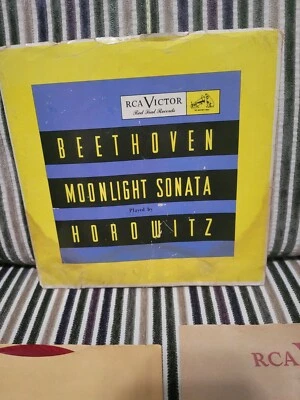 Vladimir Horowitz-"Beethoven:Moonlight Sonata"-RCA Red Seal-2X45-RedVinyl-1947 - Image 1 of 4