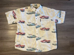 Vintage ClearWater Outfitters Shirt Mens Large Cadillac Cars Button Down - Picture 1 of 6