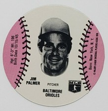 Rare Jim Palmer Limited Edition 1978 MSA Wiffle Ball Disc Baltimore Orioles HOF 