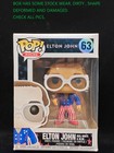 AUTHENTIC Funko Pop Elton John Red White & Blue #63 Glitter Vinyl Figure