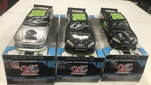 2012 Dale Jr #88 Set Of 3 Diet Dew Dark Knight Autographed 1/24’s - Picture 1 of 20