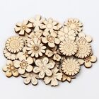 Pièces en bois en forme de fleur accessoires d'artisanat à faire soi-même artisanat scrapbookings