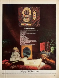 Vintage 1968 Zales Ring des Lebens Teil der Erinnerung Schmucklinie Werbung - Bild 1 von 1