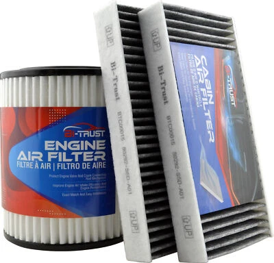Engine & Cabin Air Filter Combo for Acura Honda Civic CR-V Element RSX - Image 1 of 4