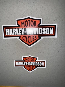 lot of Two Harley Davidson stickers L - Picture 1 of 3