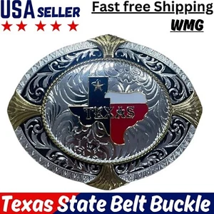 Boucle de ceinture Texas State drapeau cowboy rodéo western mode star Hebillas Vaqueras - Photo 1/4