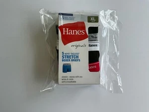 Hanes Jungen Boxershorts ohne Etikett Stretch - 5er Pack, Größe XL (16-18) - NEU - Bild 1 von 4