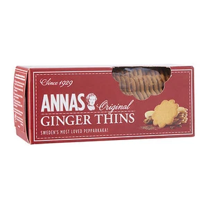 ANNAS Original Swedish Ginger Thins Cookies 150g 5.3oz - Picture 1 of 3
