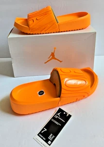 JORDAN NOLA SLIDE WOMEN'S 7 ORANGE SLIP-ON LOW TOP COMFORT SANDALS CZ8027 NIB - Picture 1 of 14