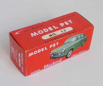 ATC Asahi Model Pet - 17 - Datsun Bluebird Berlina 1960  - BOX ONLY - Immagine 1 di 4