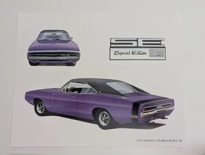 1970 Dodge Charger R/T RT SE 11x14 Poster Print - Bild 1 von 3