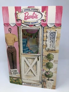Barbie Country Weekend Fashion Magnets Magnetic Doll With Clothing 1997 New Play - Photo 1/4