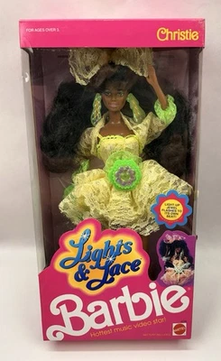 Vintage 1990 Lights & Lace Christie African American Barbie Doll #9728 MISB - Image 1 of 3