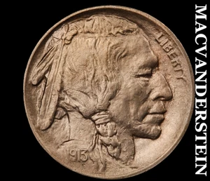 1913 Buffalo Nickel - Type 1 - Super Choice Gem Brilliant Unc++++ #D2106 - Picture 1 of 2