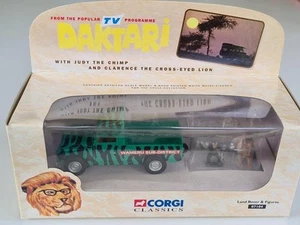 Corgi 07104 1/43 Diecast DAKTARI Set - Land Rover + metal animal figures - Picture 1 of 4