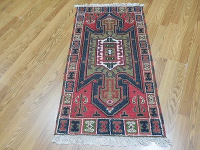 Bohemian Rug, Oushak Turkish Ushak Rug,Contemporary Design Rug 2x4 Ft - Image 1 of 4
