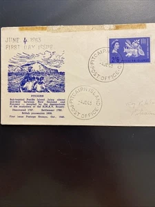 Signed Pitcairn Islands Envelope By Roy P. Clark - Picture 1 of 3