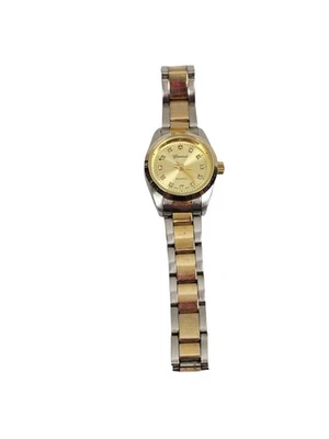 Geneva 7425 Platinum Bliss Ladies Quartz Analog Wristwatch 2 Tone | Parts/Repair - Image 1 of 4