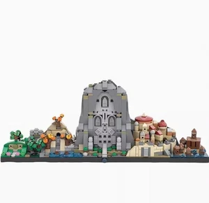 Juego de juguetes bloques de construcción escena de película mágica Hobbit Skyline - Imagen 1 de 2