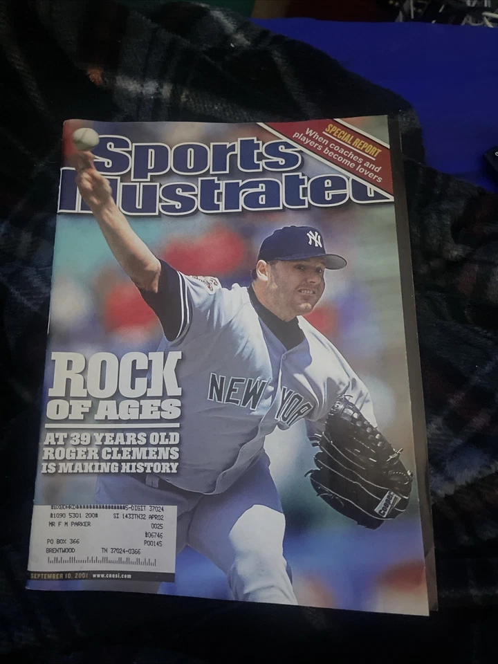 Sports Illustrated September 10 2001 Roger Clemens New York Yankees - Image 1 of 1