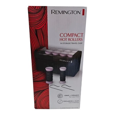 Remington Compacto Hot Rollers En Almacenamiento Estuche de Viaje Setter de Pelo Caja Abierta Foto 1 de 3