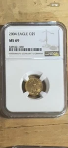 2004 , Eagle , G5$ , NGC , MS 69 , Tenth-Ounce Gold American Eagle - Picture 1 of 2