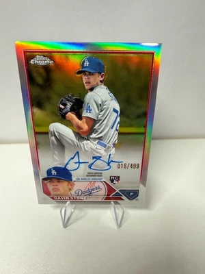 Gavin Stone 2023 Topps Chrome Update Refractor RC Auto #RA-GS Dodgers - Image 1 of 4